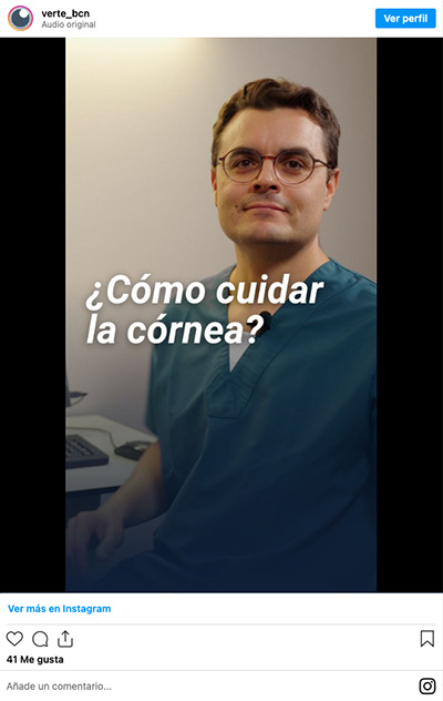 Córnea - VERTE Oftalmologia Barcelona