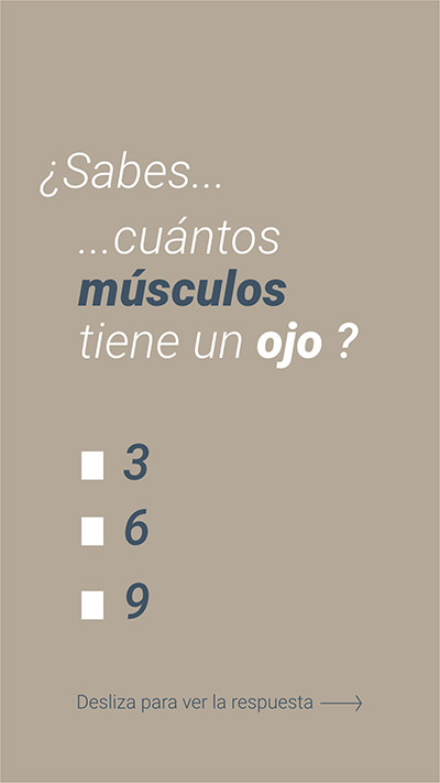 ¿Cuántos músculos tiene un ojo?