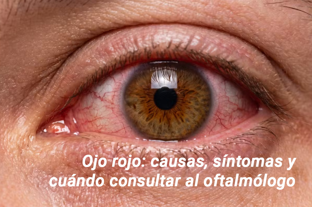 Ojo rojo: causas, síntomas y cuándo consultar al oftalmólogo